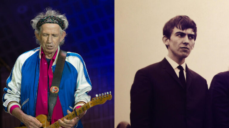 Keith Richards’ Guitar and George Harrison’s Sitar to Be Auctioned