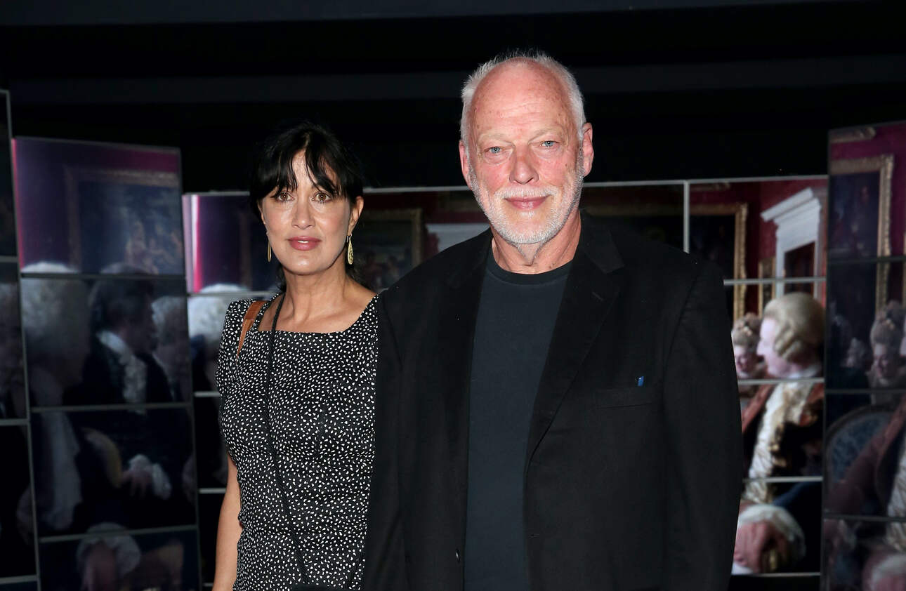 Guitar player David Gilmour of Pink Floyd and his wife Polly Samson.