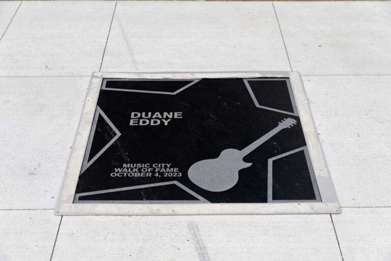 The Duane Eddy star on the Music City Walk of Fame in Nashville, TN.